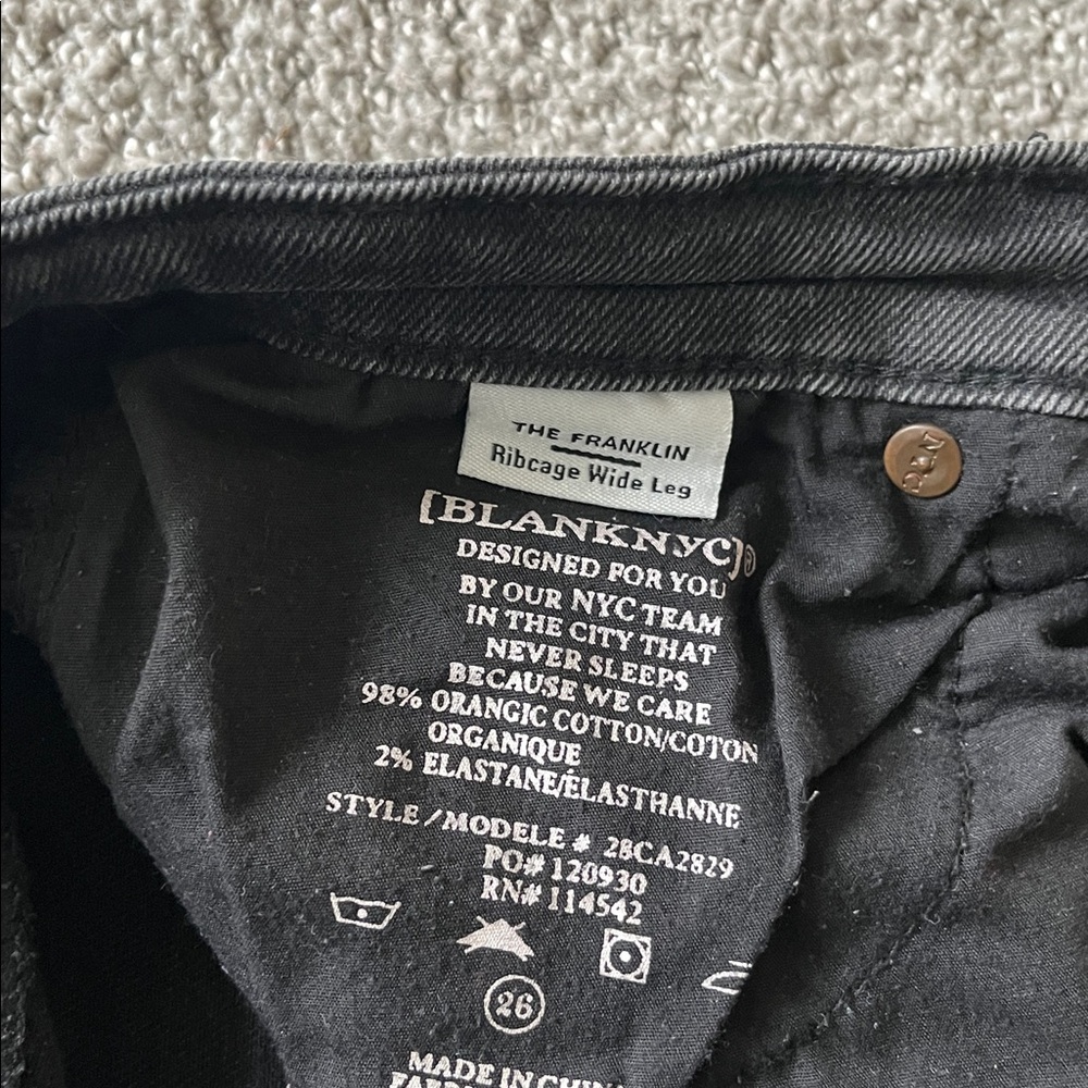 Blank NYC The Franklin Ribcage Wide Leg Jeans - Picture 3 of 6